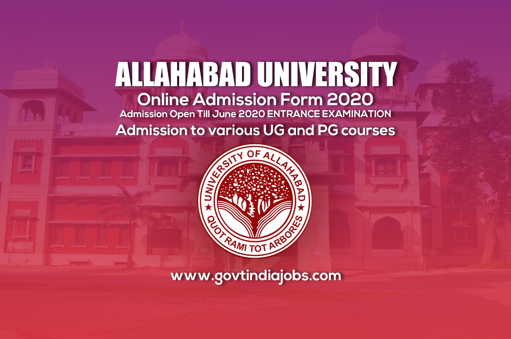 Allahabad University Online Admission Form 2020