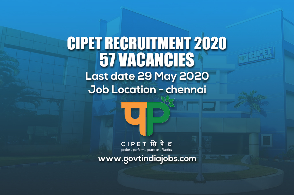 CIPET Recruitment 2020