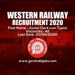 Western Railway Recruitment 2020